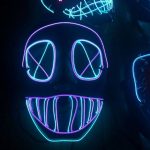 Purge Wire 2 COLOR Light up Mask round eye