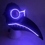 Plague Doctor Mask LED PURPLE