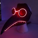 Plague Doctor Mask LED RED