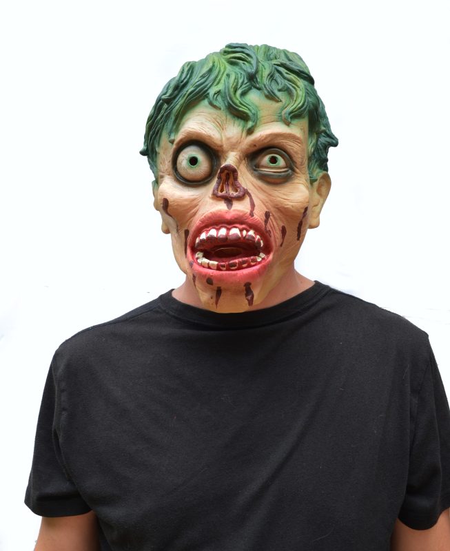 zombie mask, boy zombie, walking dead, walker, halloween mask