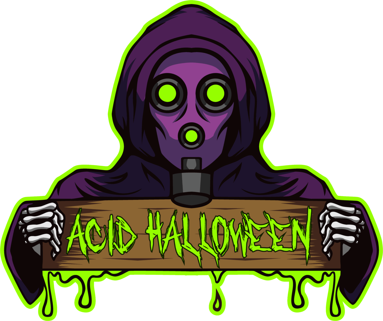 Acid Halloween Masks are Scary AF