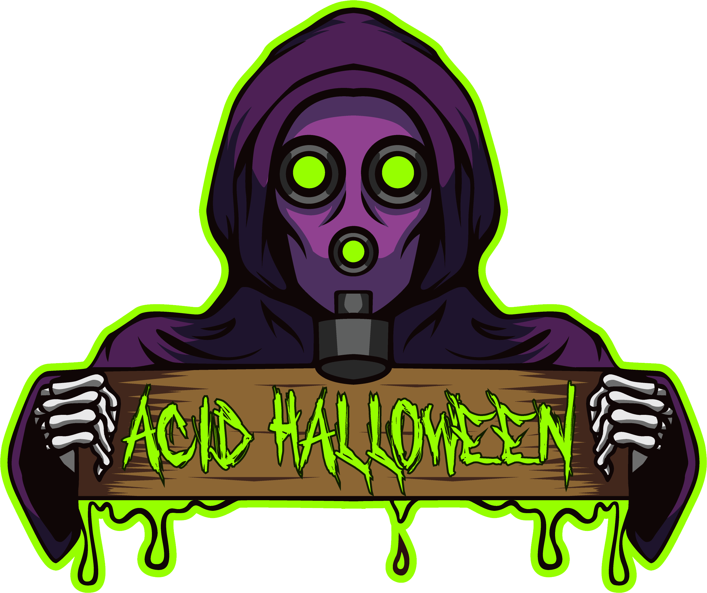 Acid Halloween Masks are Scary AF