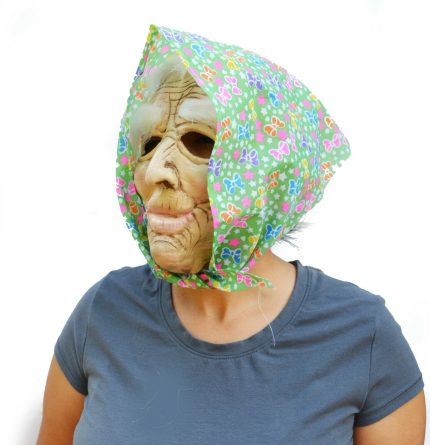 realistic old lady mask