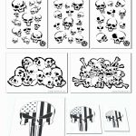 Skeleton Bones & Skulls 8Pack