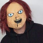 Chucky Halloween adult Mask with Hair - Image 10