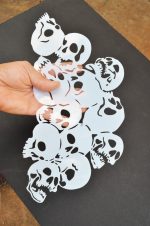 Skull Pile Painting Airbrush Craft Stencils 2 PACK - Image 9