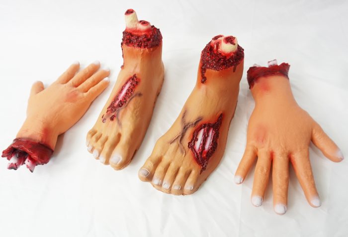 Gory Body Parts Hands and Feet